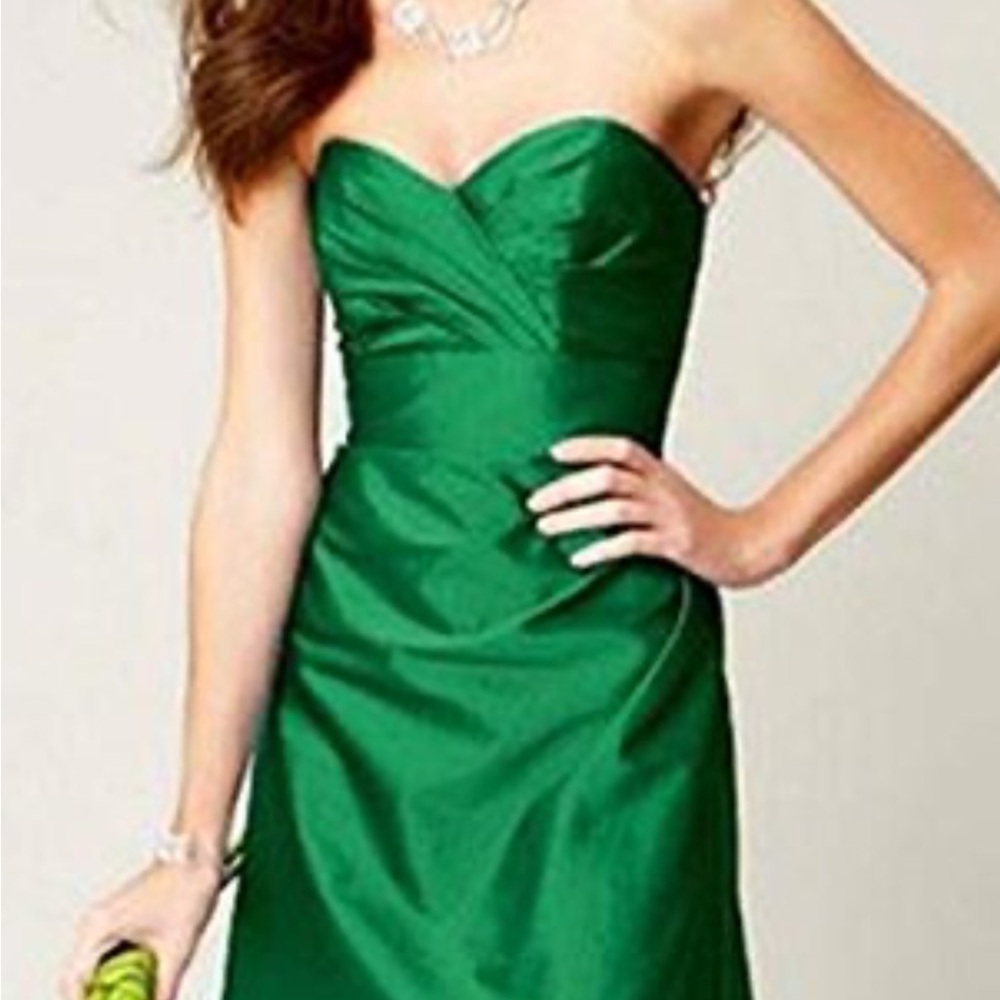 ALFRED. ANGELO. Elegant Green Strapless DRESSES SIZE 4 - Picture 2 of 8